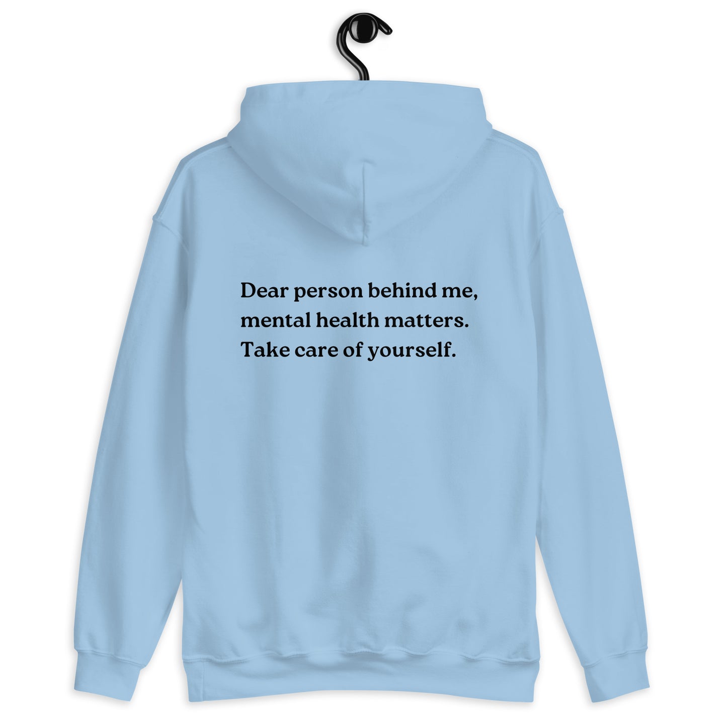 mental health matters blue hoodie