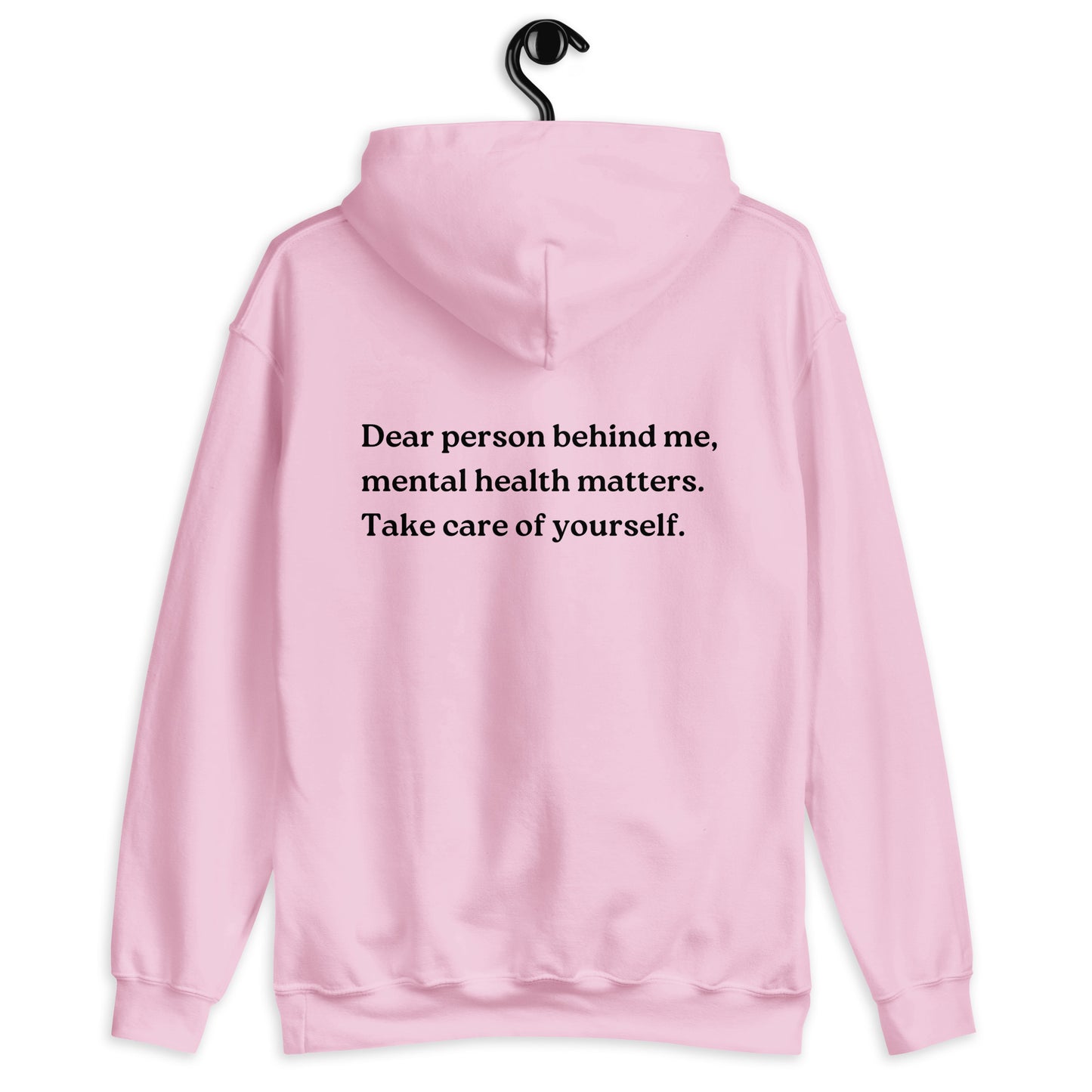 mental health matters pink hoodie