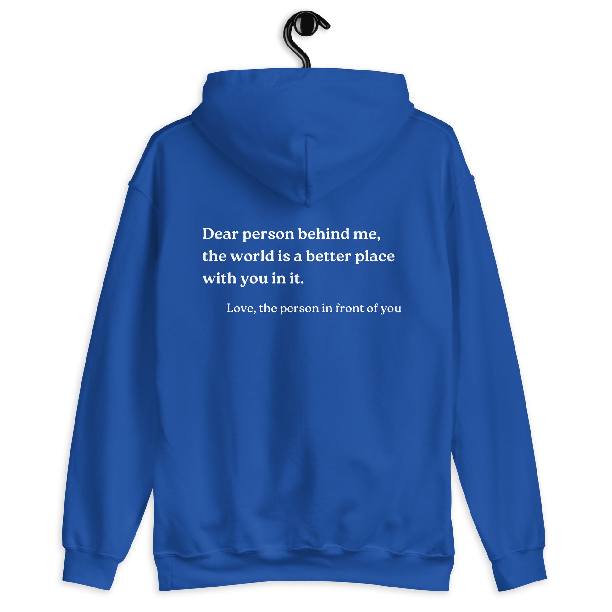 dear person behind me hoodie royal