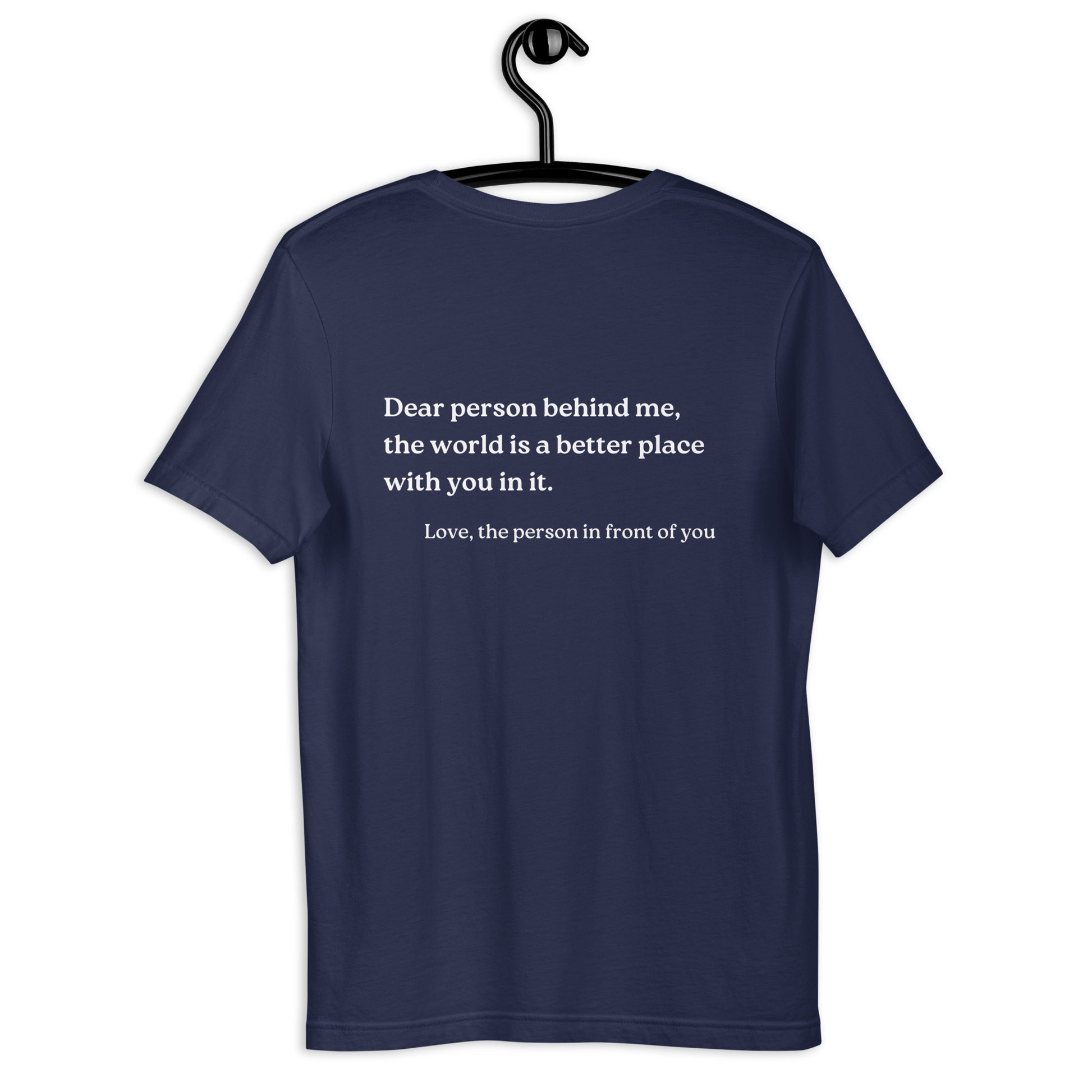 dear person behind me shirt navy