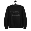 dear person behind me original sweatshirt with you are enough on the front