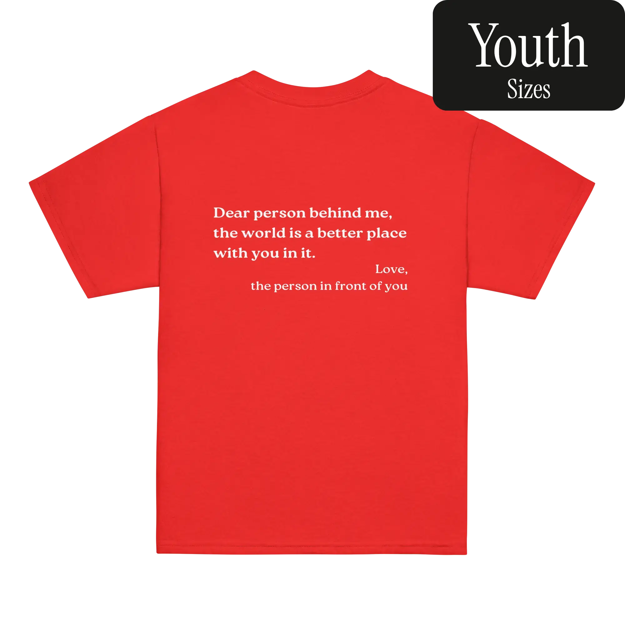 Dear Person Behind Me Original Shirt (Youth)