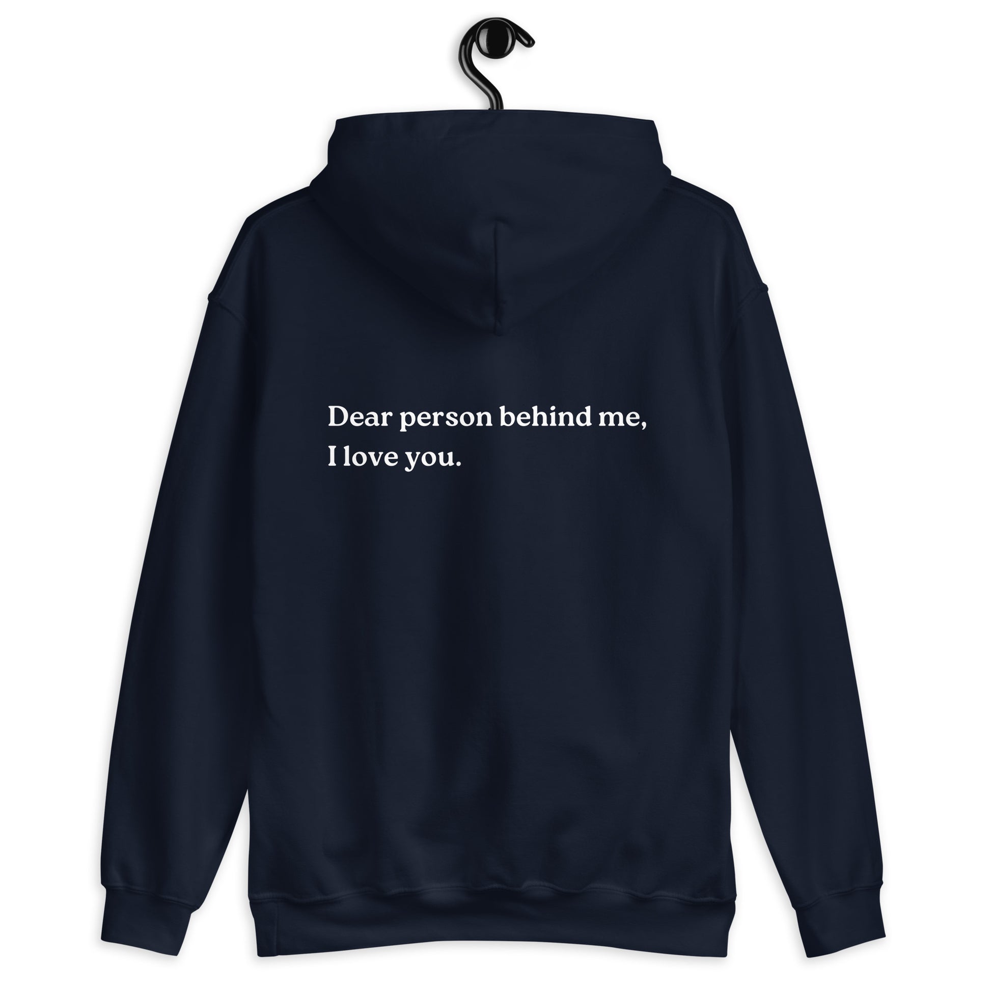 i love you hoodie navy