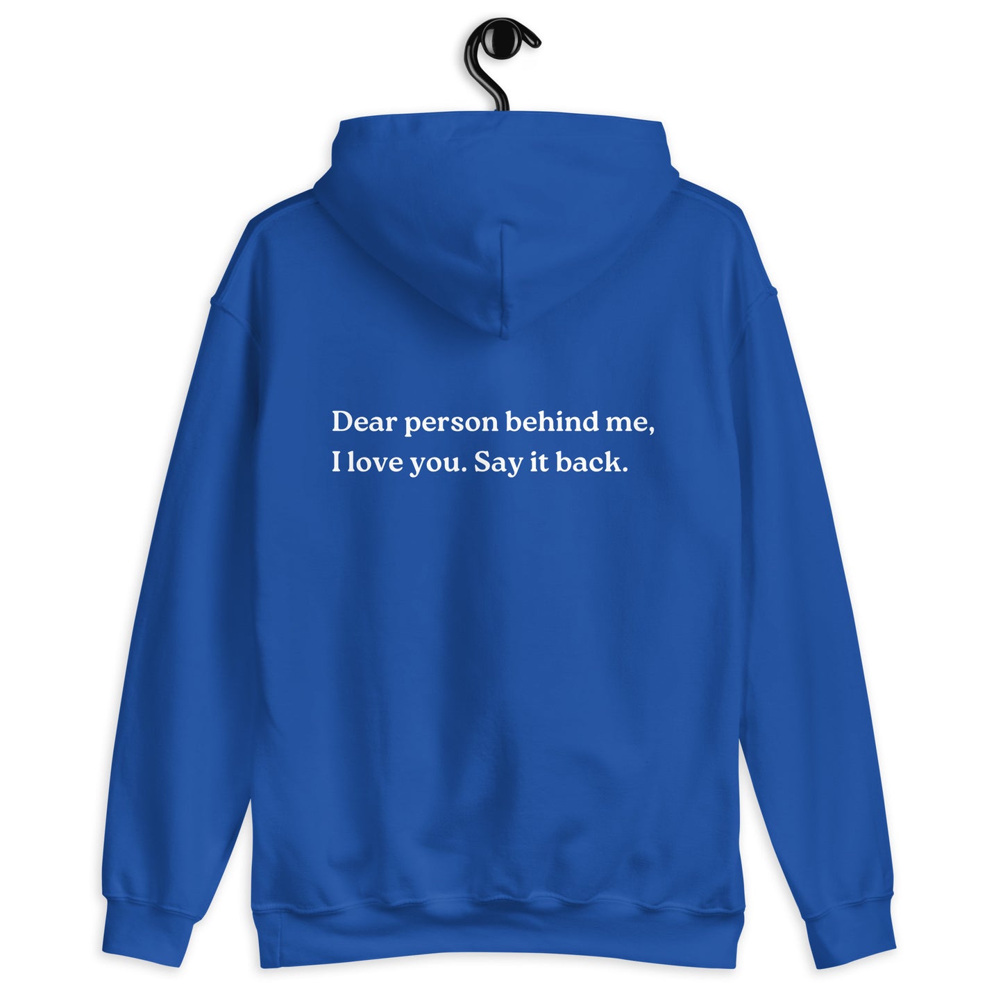 i love you say it back hoodie blue