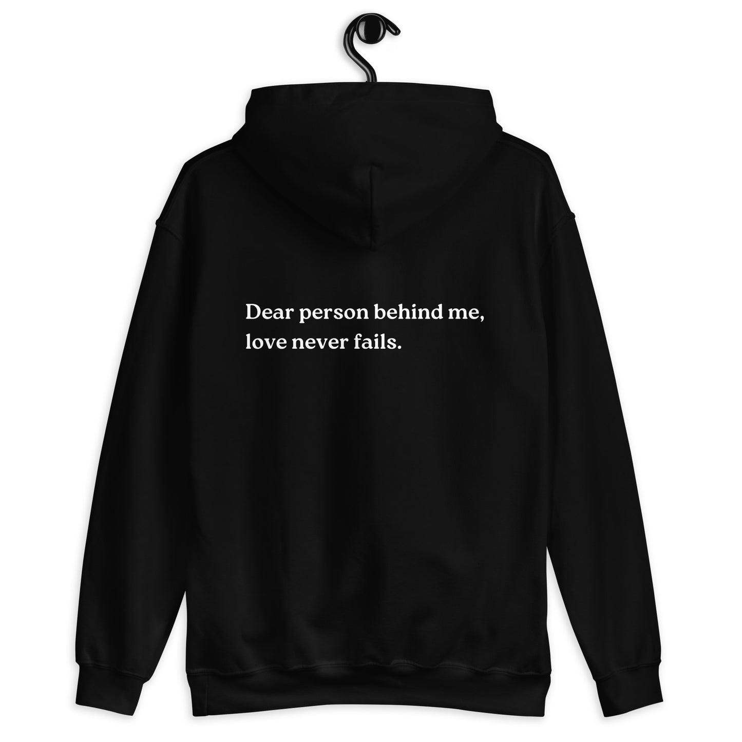 love never fails hoodie