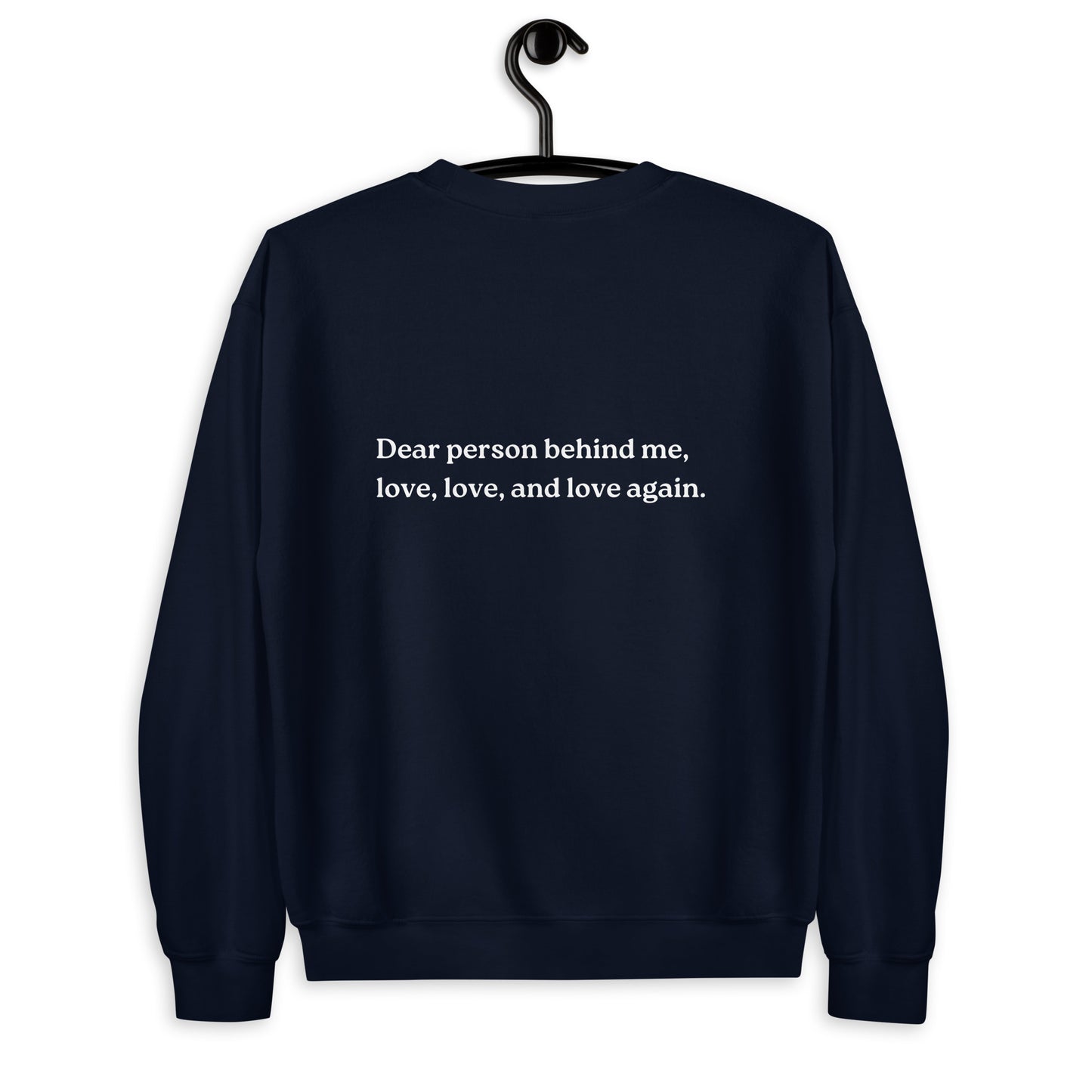 love sweatshirt navy