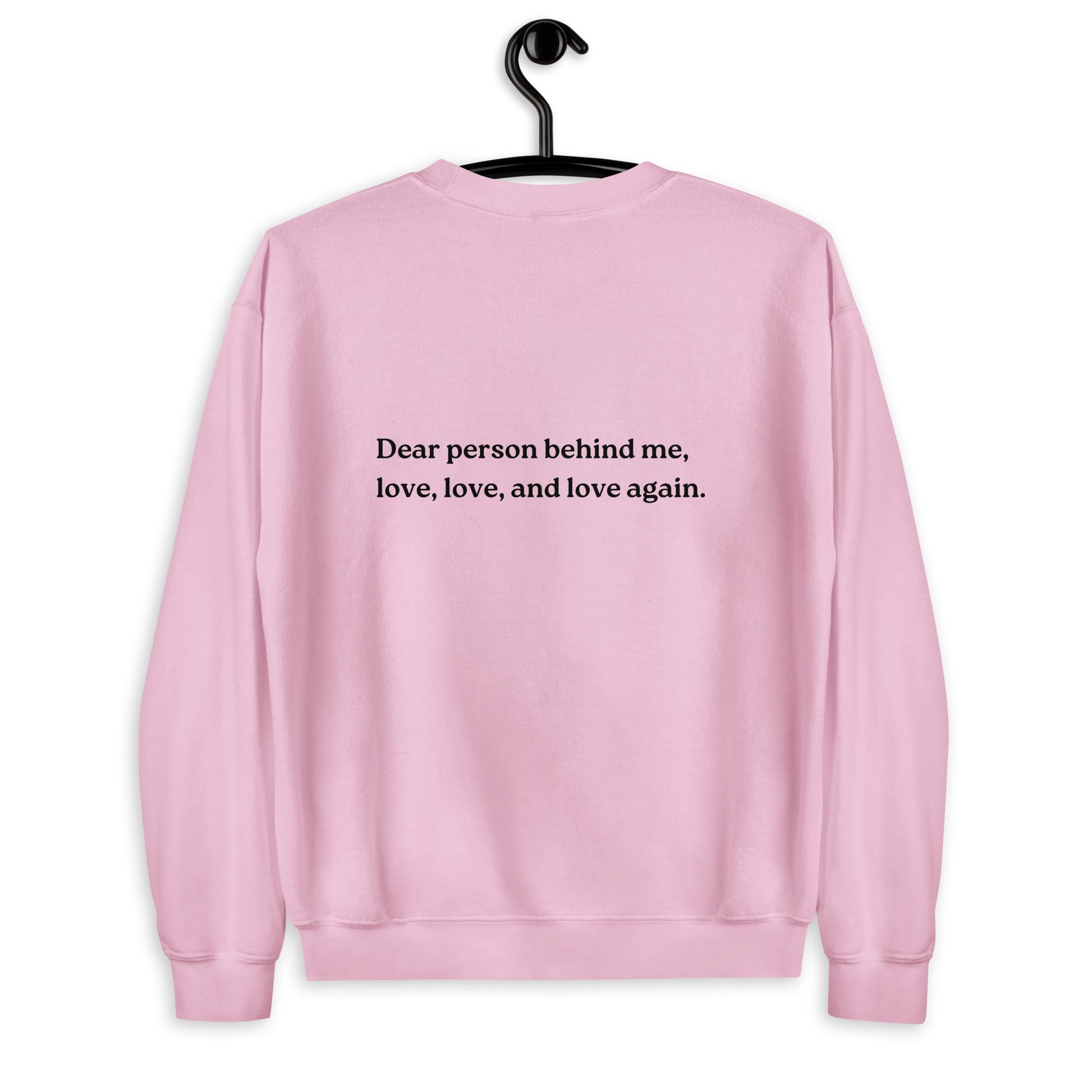 love sweatshirt pink