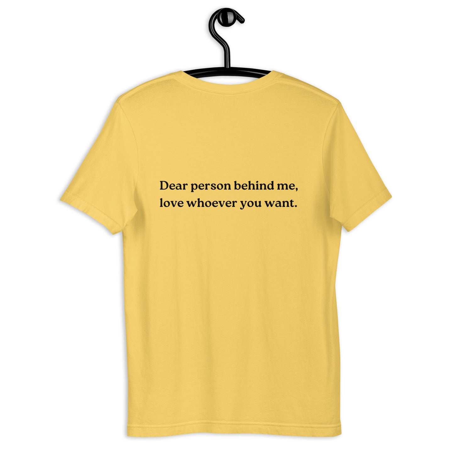 love whoever you want shirt yellow