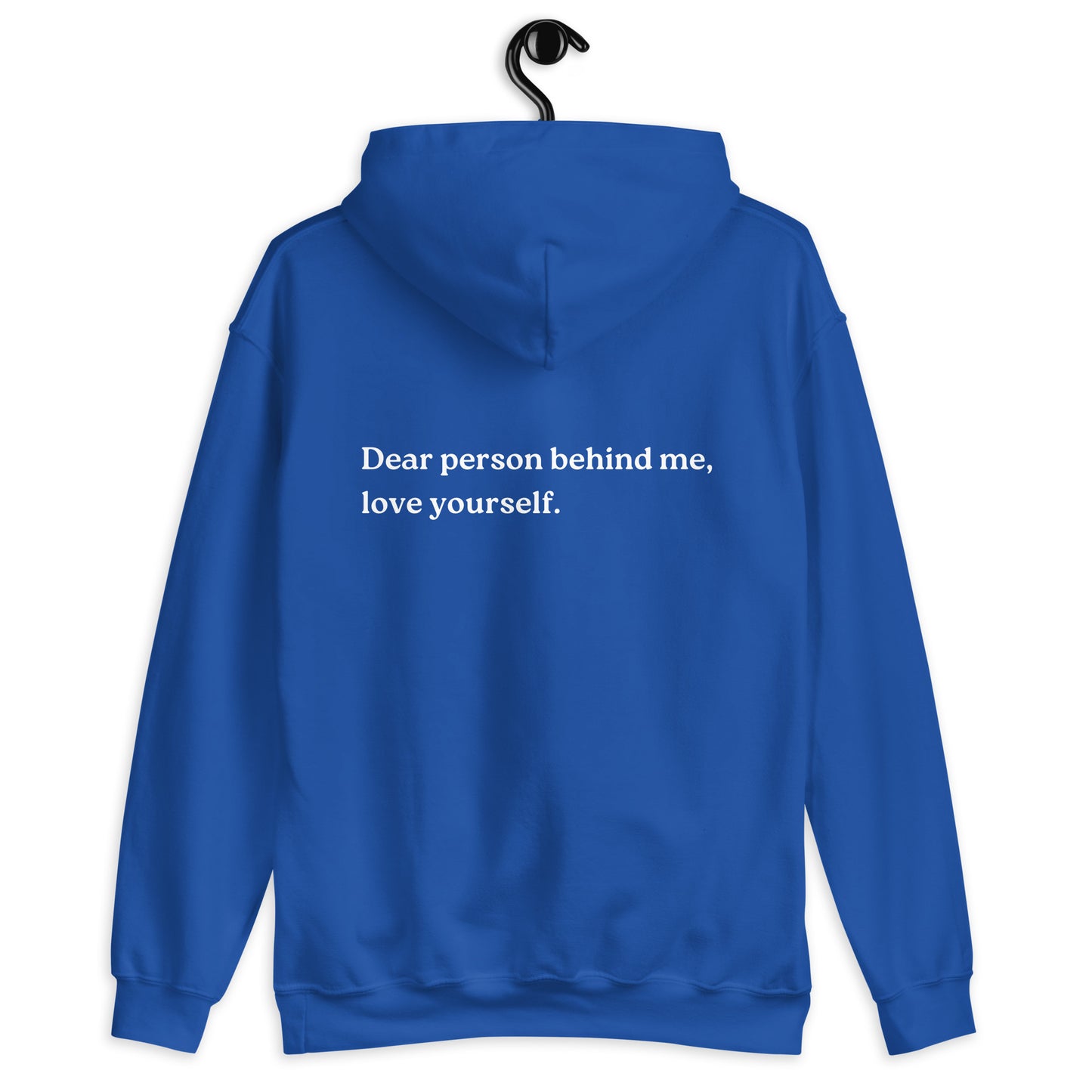 love yourself hoodie blue