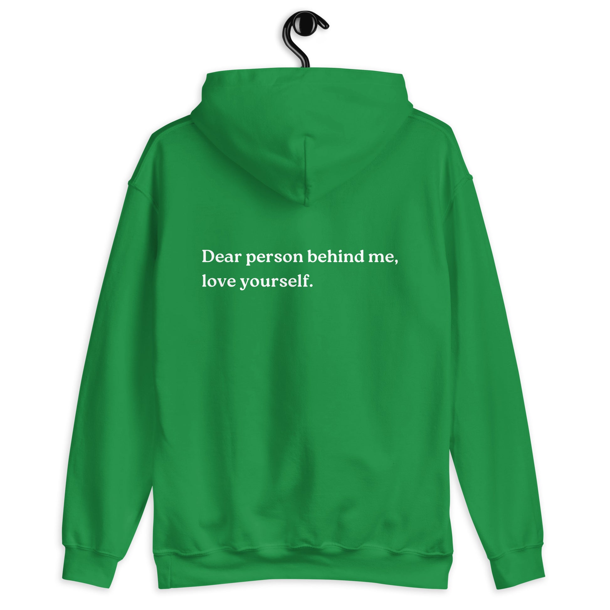 love yourself hoodie green