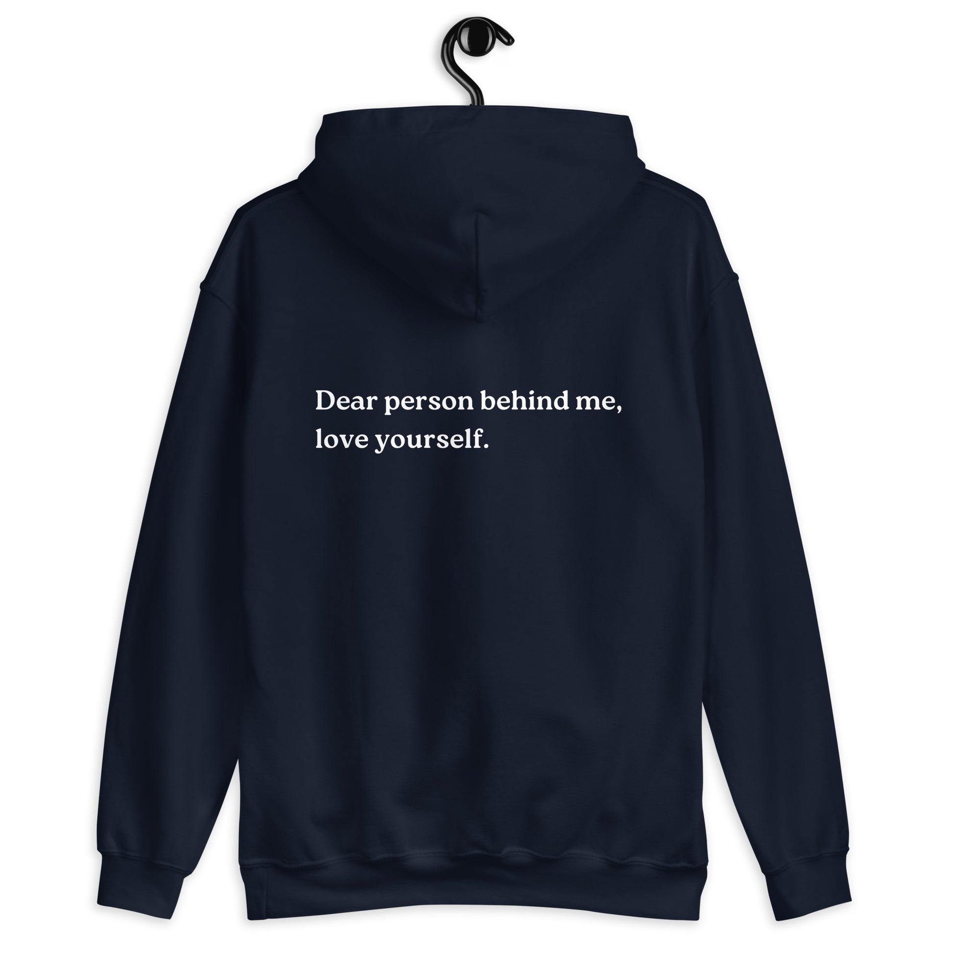 love yourself hoodie navy