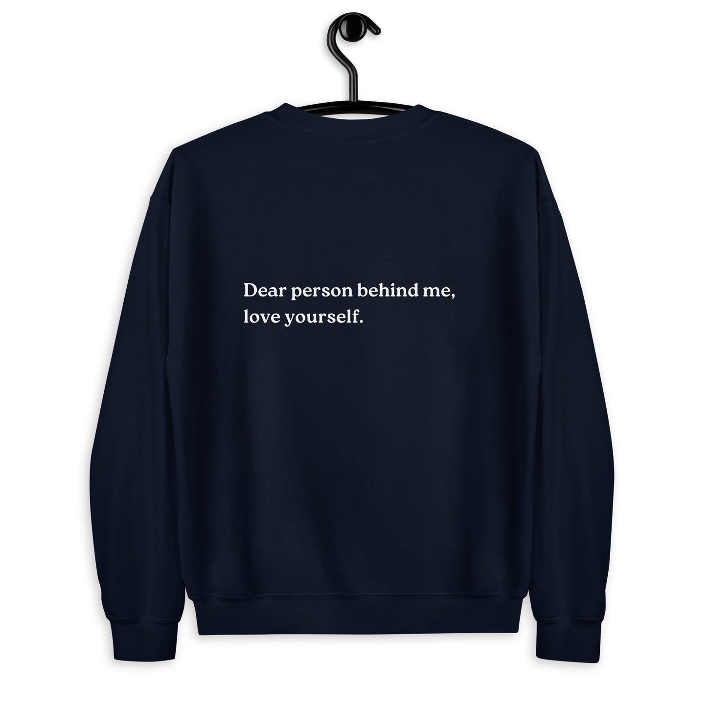 love yourself sweatshirt navy