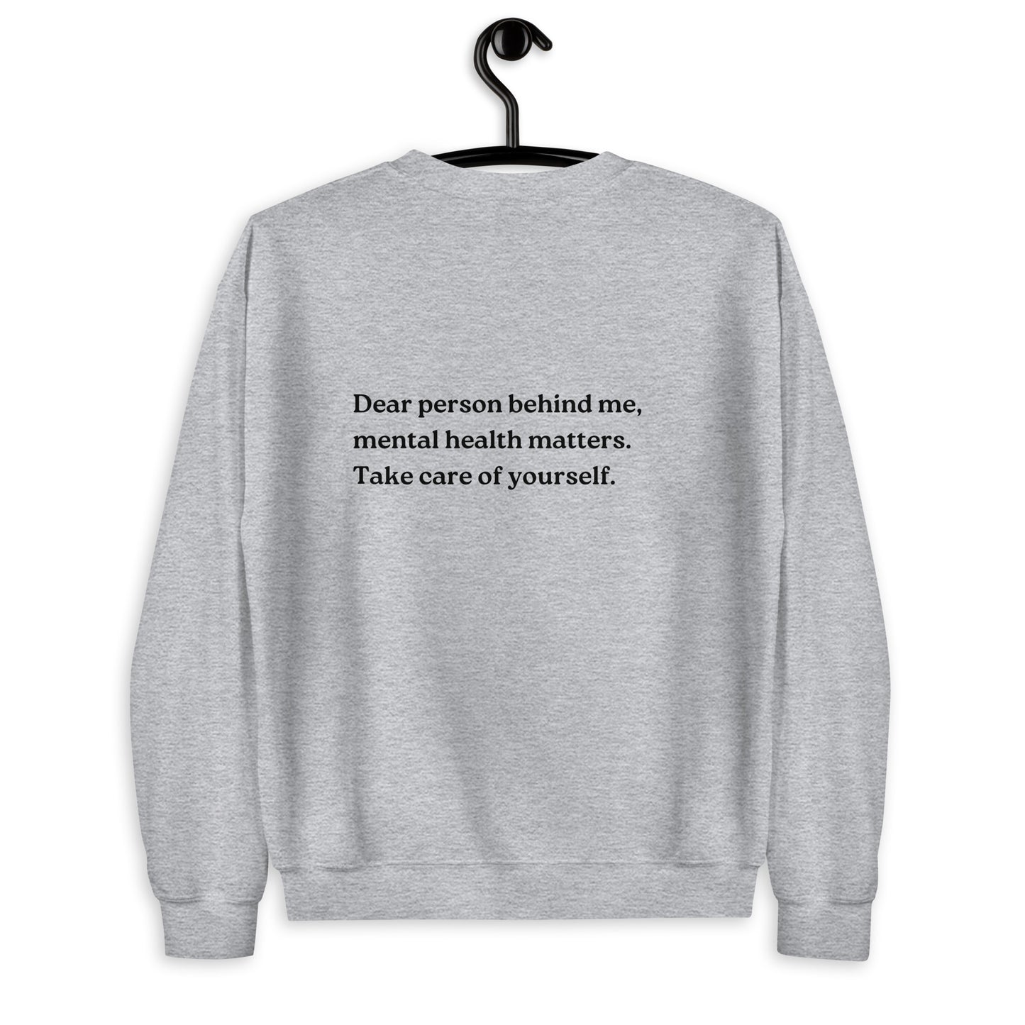 mental health matters grey sweatshirt