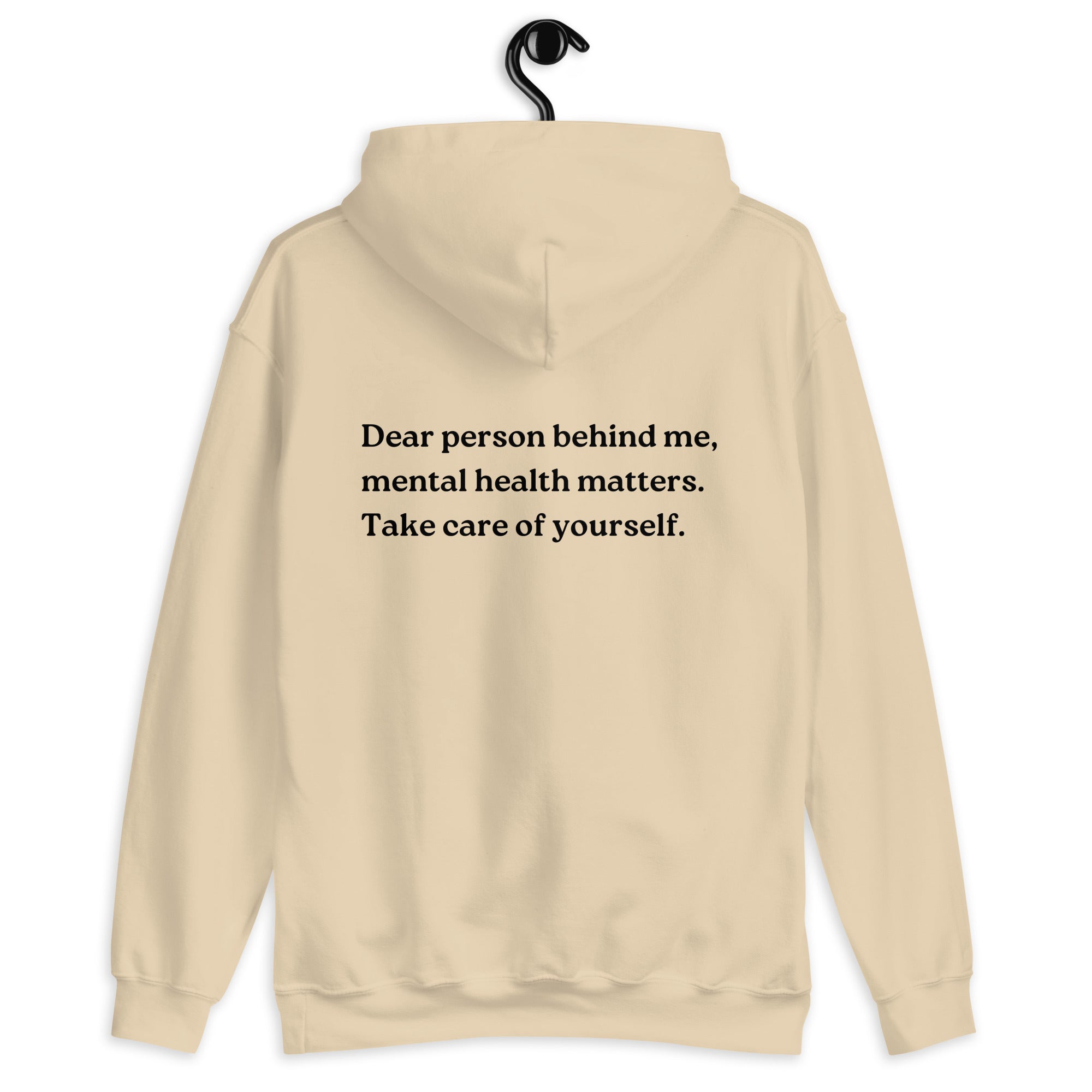 mental health matters sand hoodie