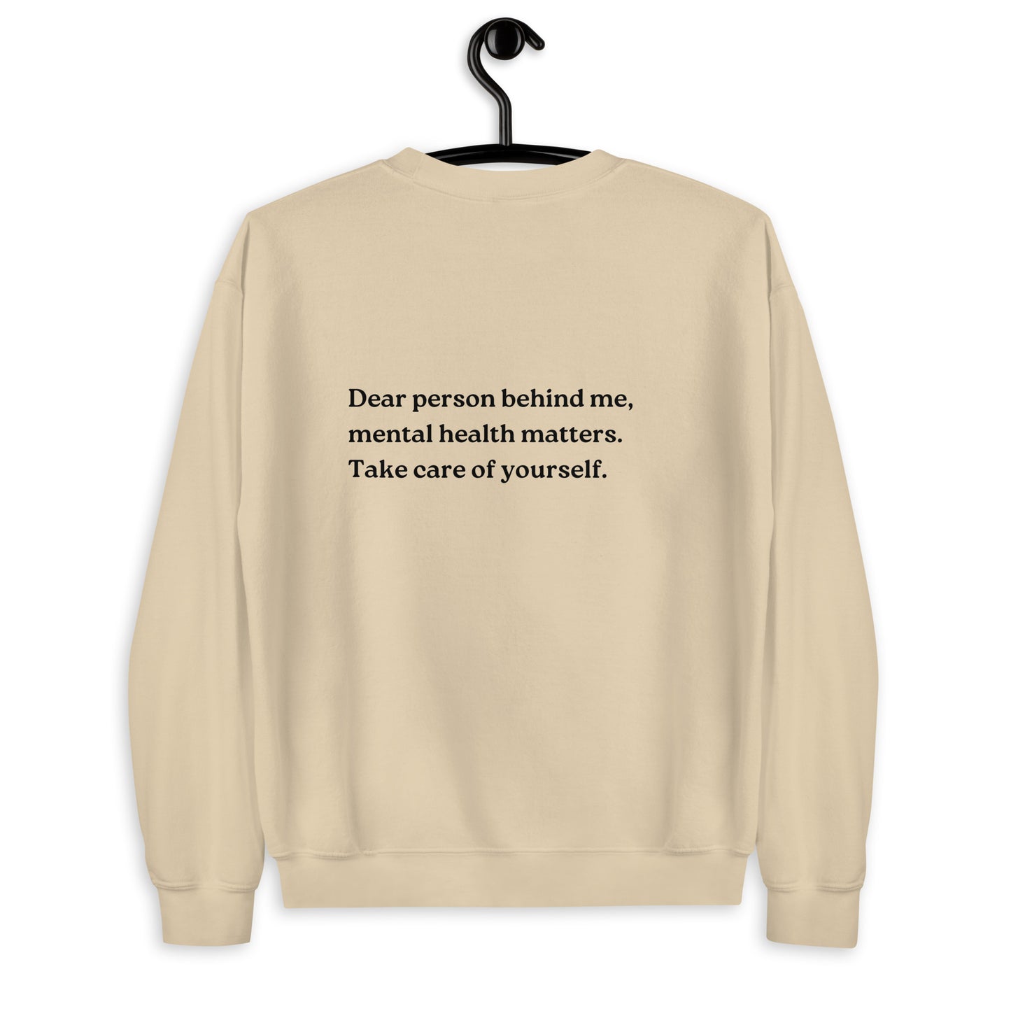 mental health matters sand sweatshirt