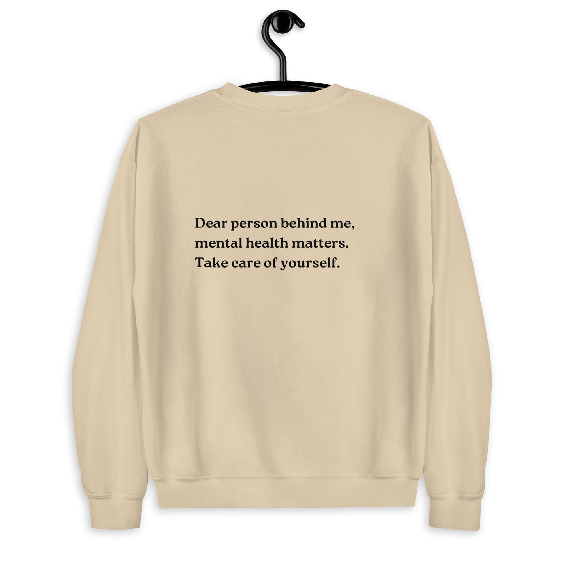 mental health matters sand sweatshirt