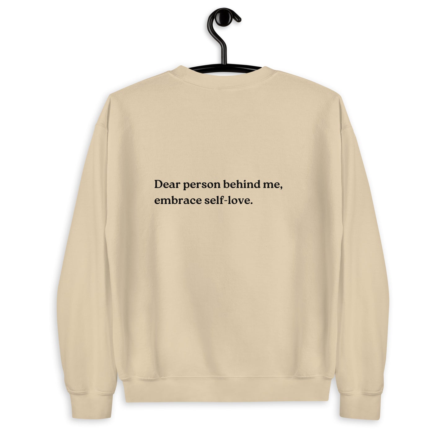 self love sweatshirt sand