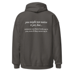 someone out there looks up to you charcoal hoodie