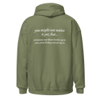 someone out there looks up to you green hoodie
