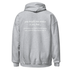 someone out there looks up to you grey hoodie