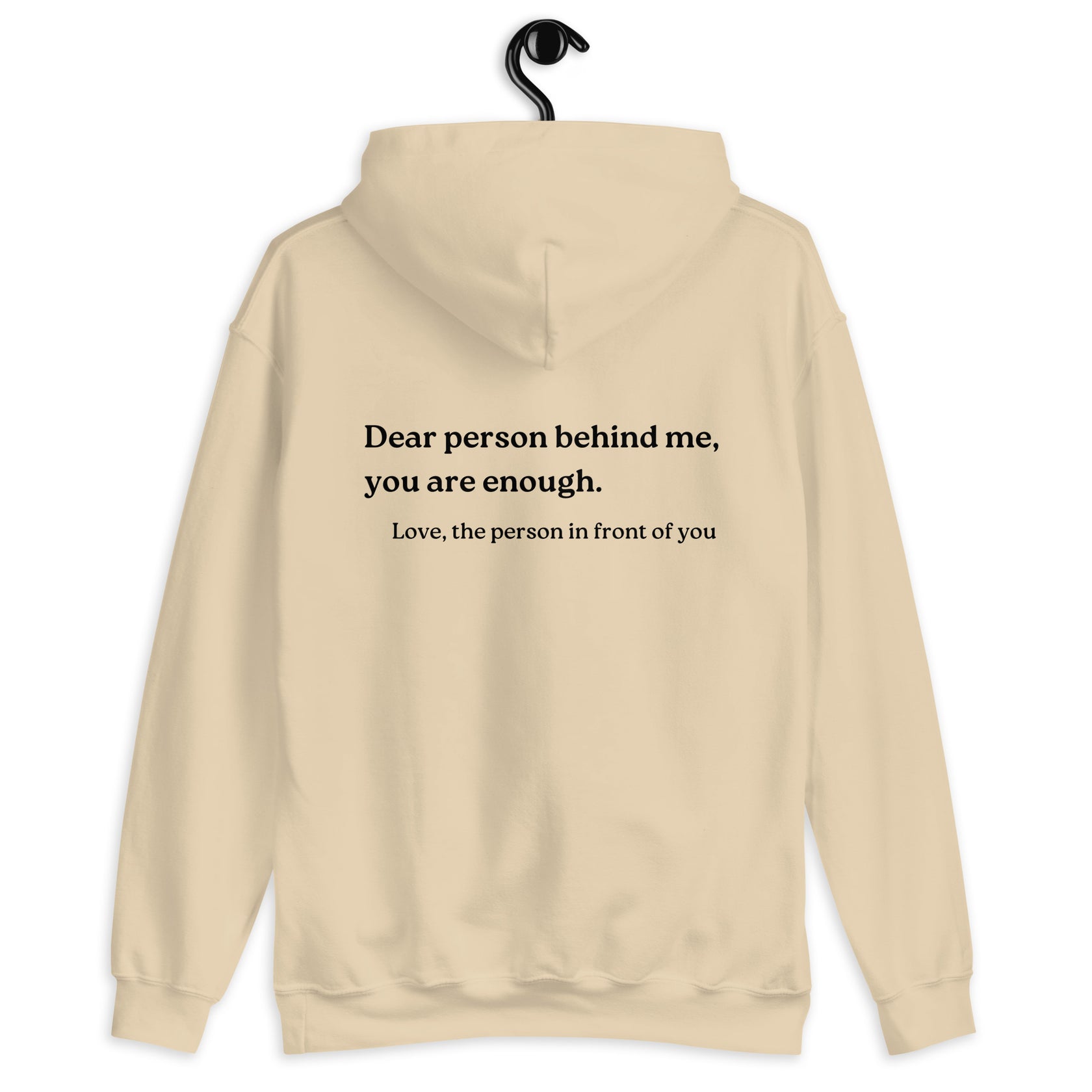 Eclaty 'You Are Enough' Hoodie - Dear Person Behind Me Sweatshirt, Unisex Comfort Fit, Polyester, Casual & Cosplay