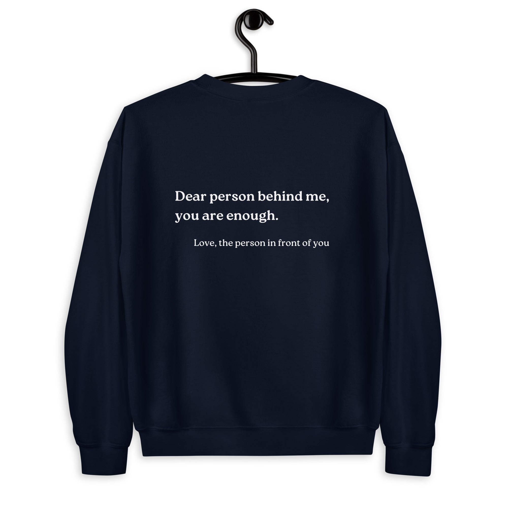 you are enough sweatshirt navy