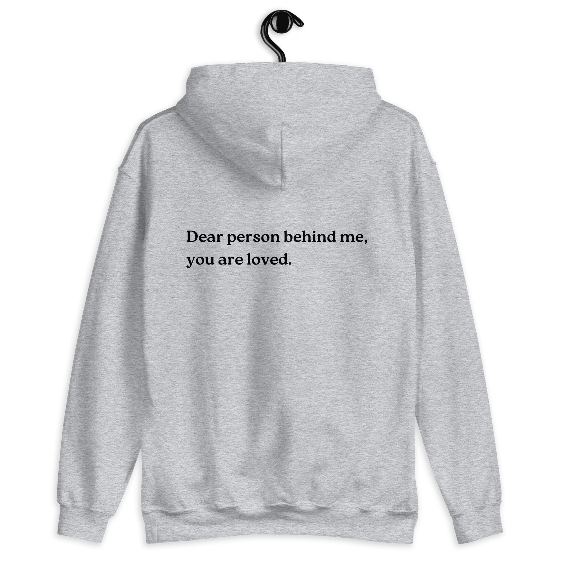 you are loved hoodie grey