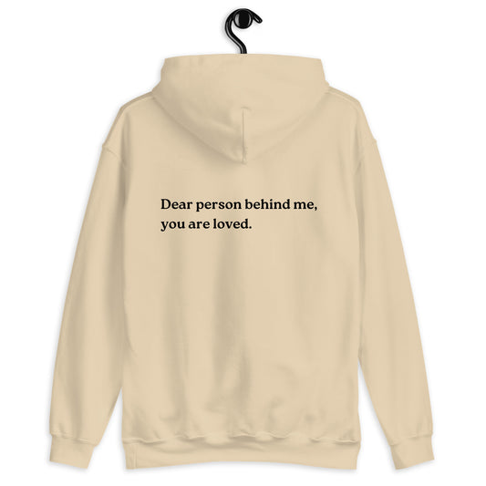 you are loved hoodie sand