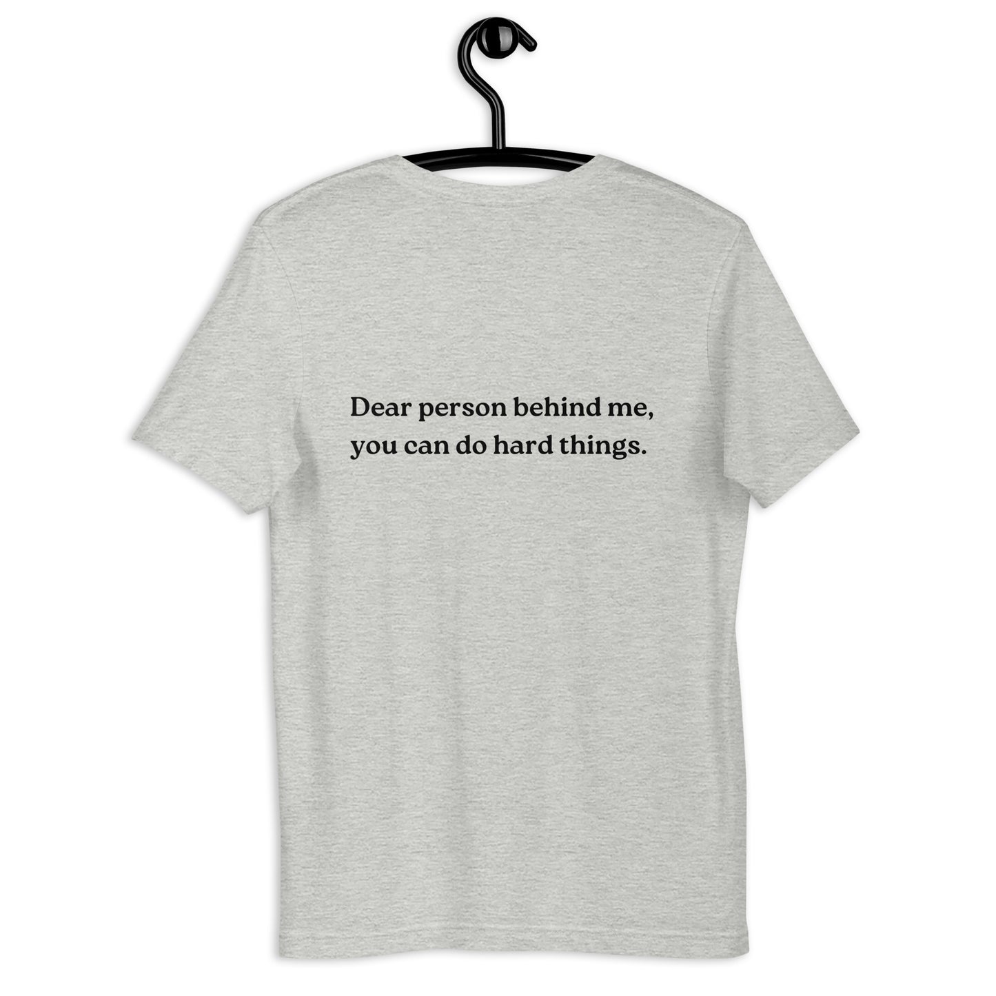 you can do hard things shirt grey