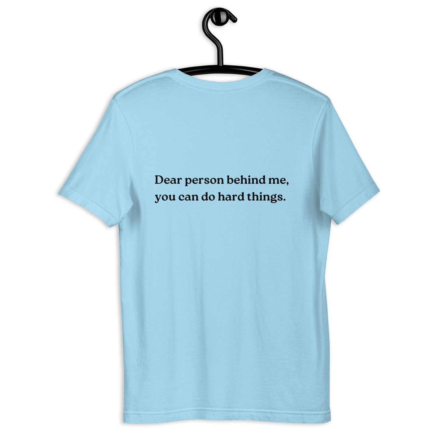 you can do hard things shirt light blue