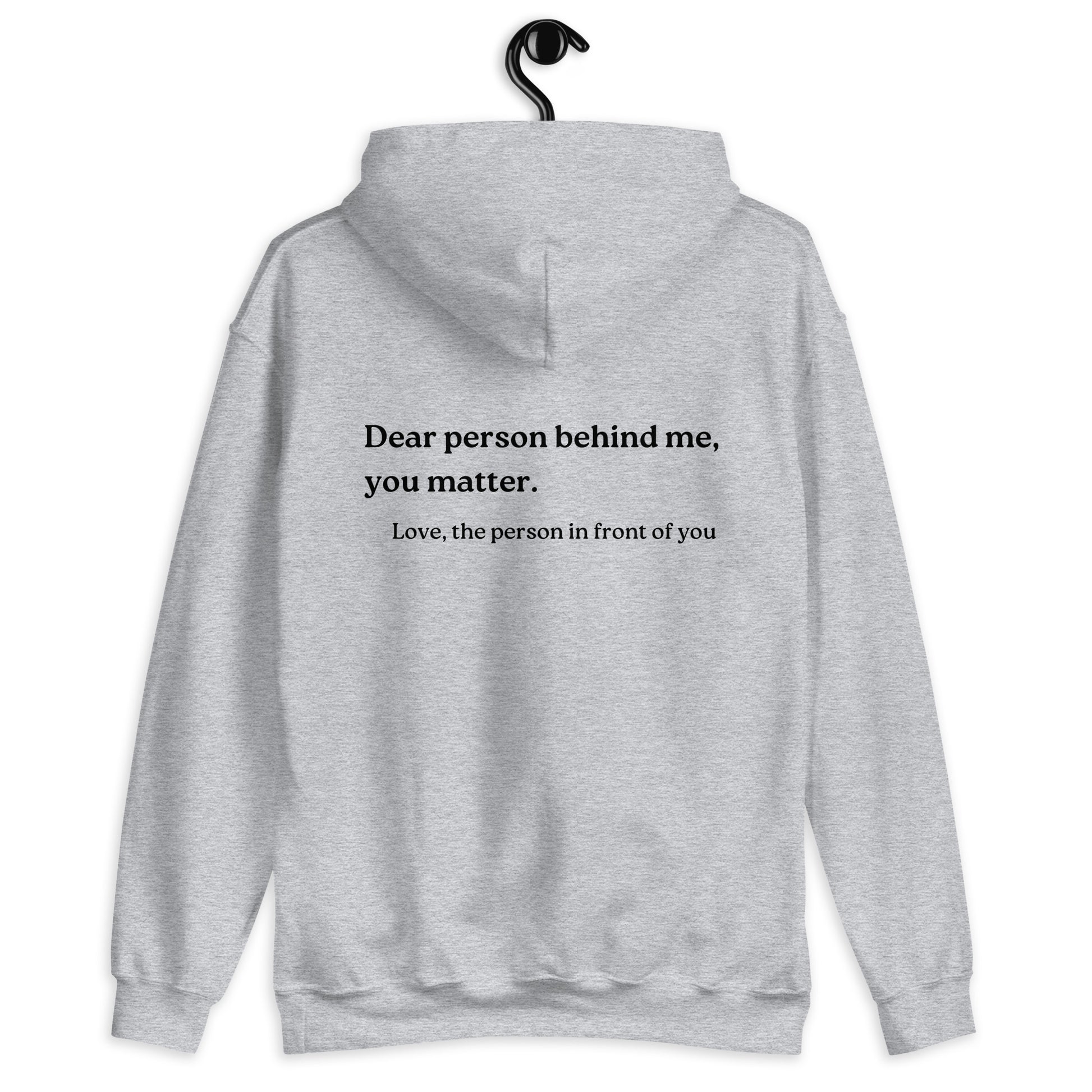 you matter hoodie grey