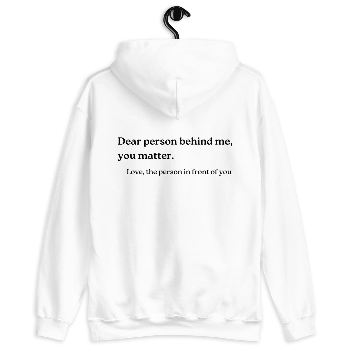 you matter hoodie white