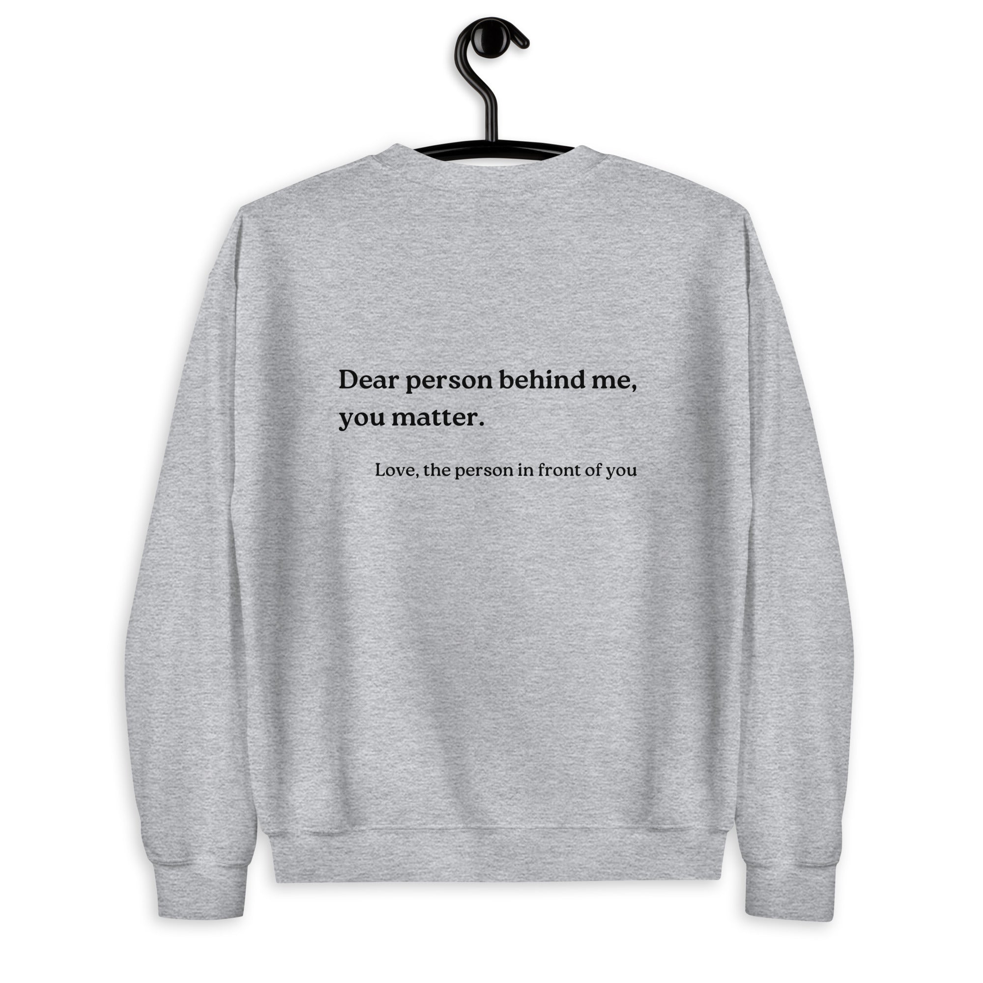 you matter sweatshirt grey