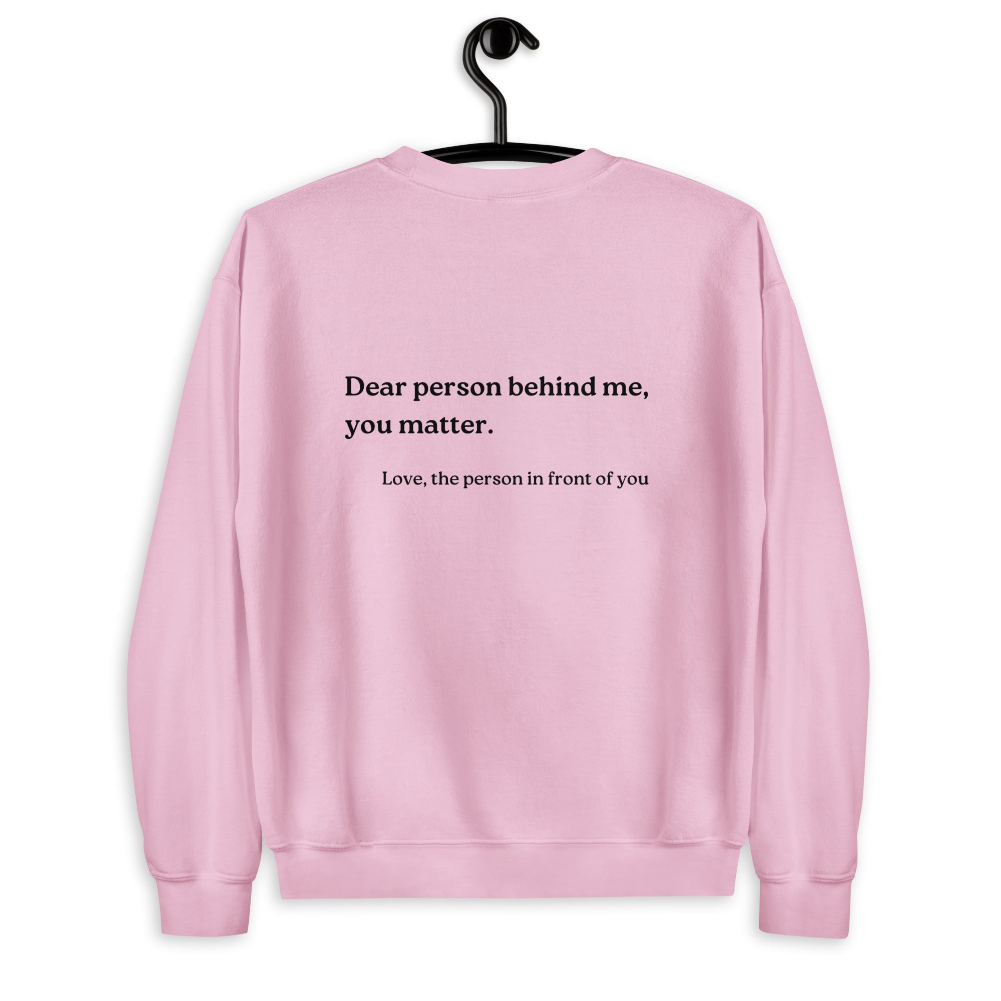 you matter sweatshirt pink