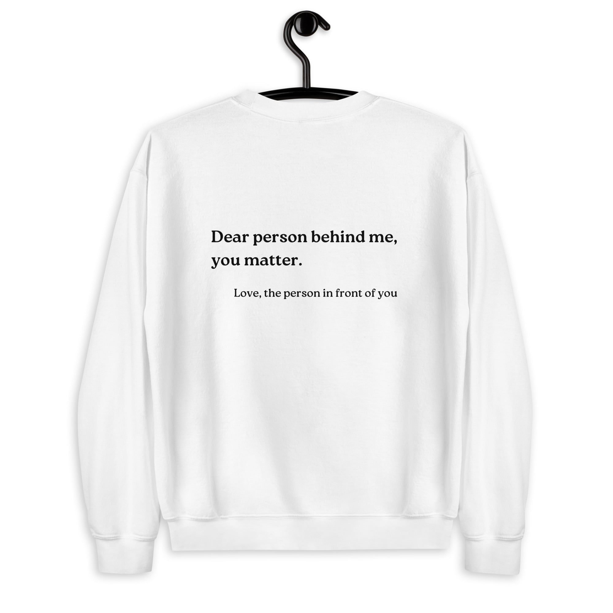 you matter sweatshirt white